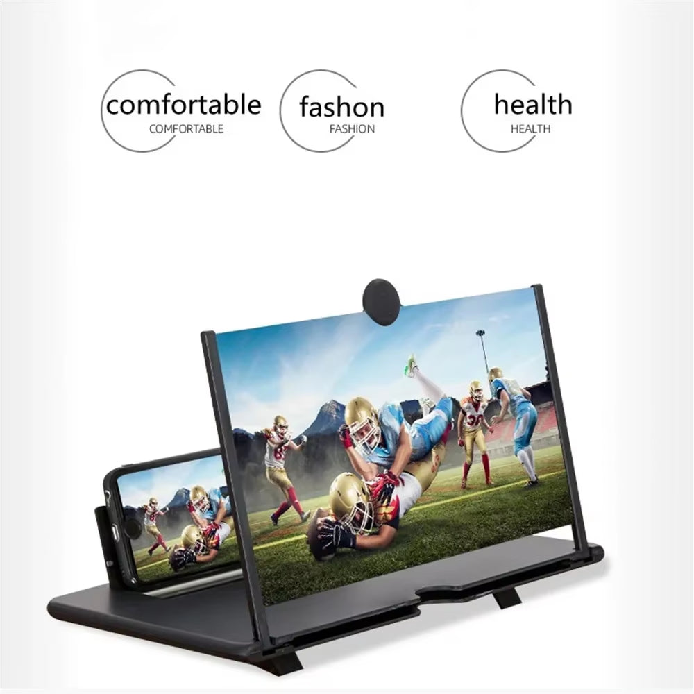 Best Sellers 12/10 Inch HD Mobile Phone Screen Magnifier with Phone Holders Screen Video Amplifier Enlarged Screen Phone Stands