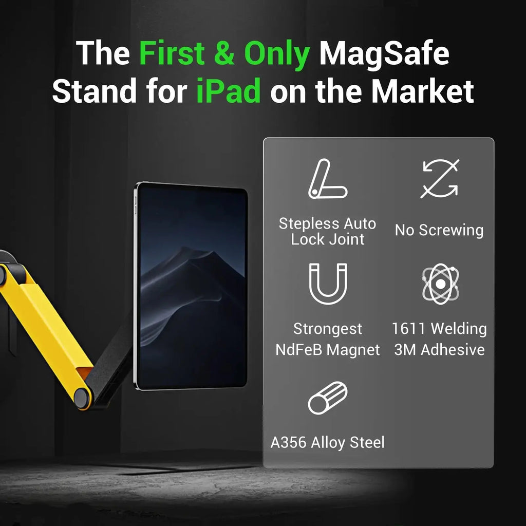 Magnetic Wall Mount Phone & Tablet Holder — Adhesive, Universal Fit