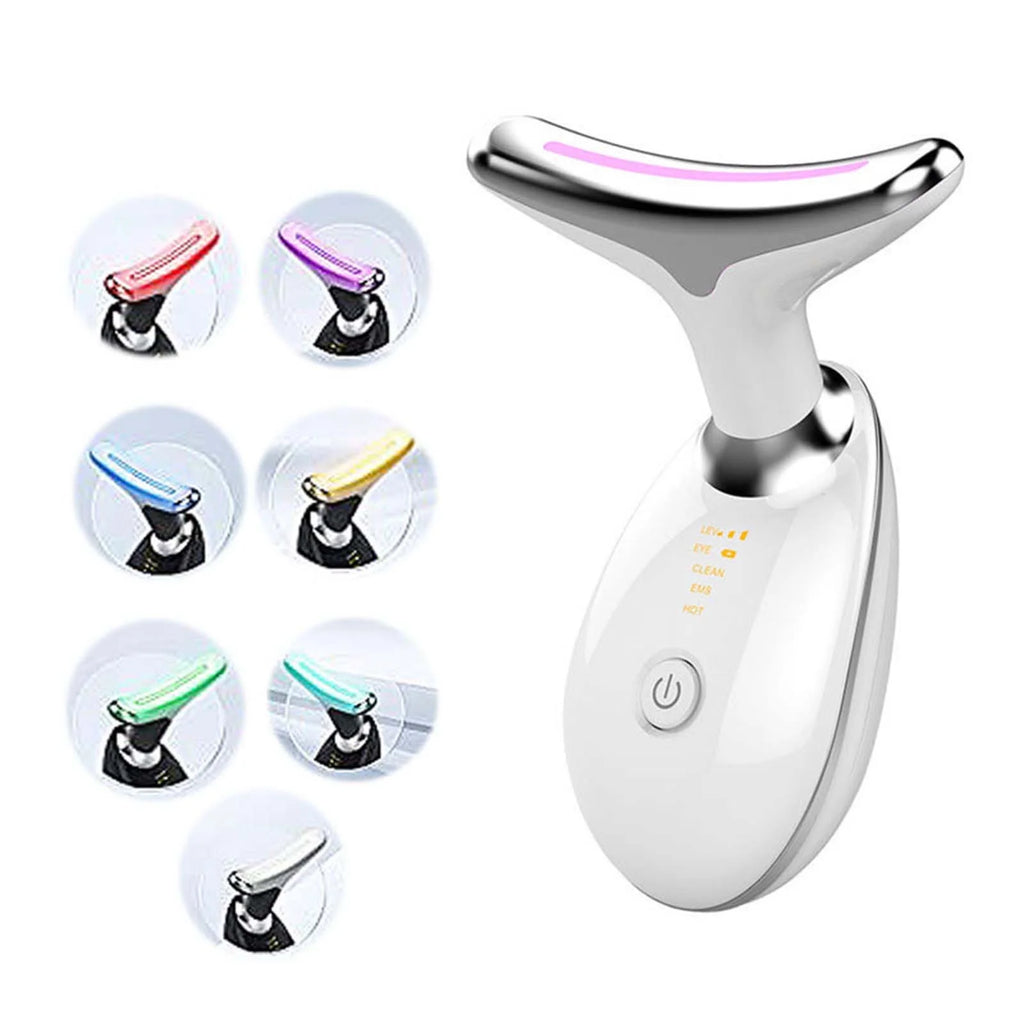 BGZLEU Neck Face Beauty Device, Skin Care Facial Massager, 3 in 1 Portable Face Massager for Skin Care, Face Sculpting Tool, Vibration, Thermal, Microcurrent