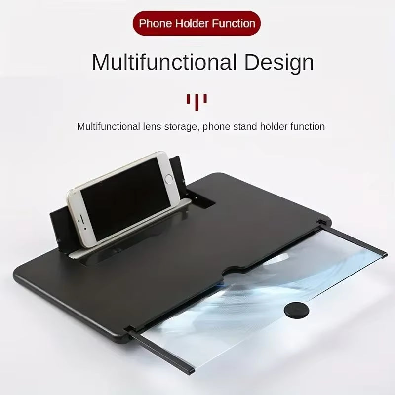Best Sellers 12/10 Inch HD Mobile Phone Screen Magnifier with Phone Holders Screen Video Amplifier Enlarged Screen Phone Stands