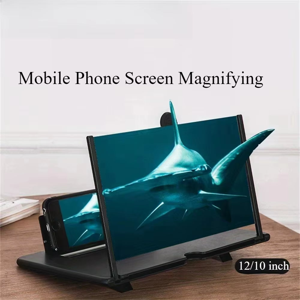 Best Sellers 12/10 Inch HD Mobile Phone Screen Magnifier with Phone Holders Screen Video Amplifier Enlarged Screen Phone Stands