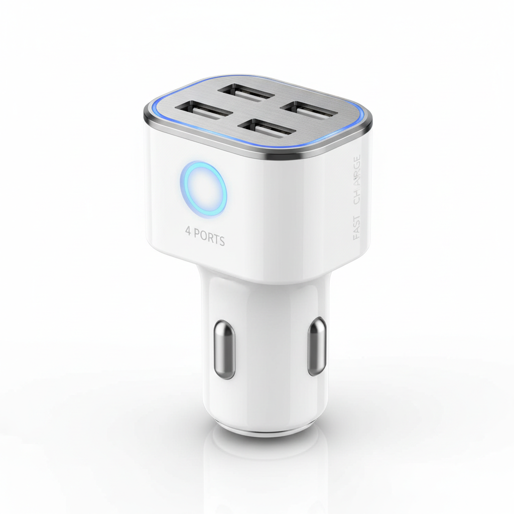 Fast Charge Car Charger One for Four